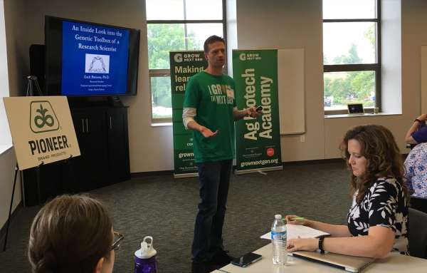 Learning about DNA research at Ag Biotech Academy