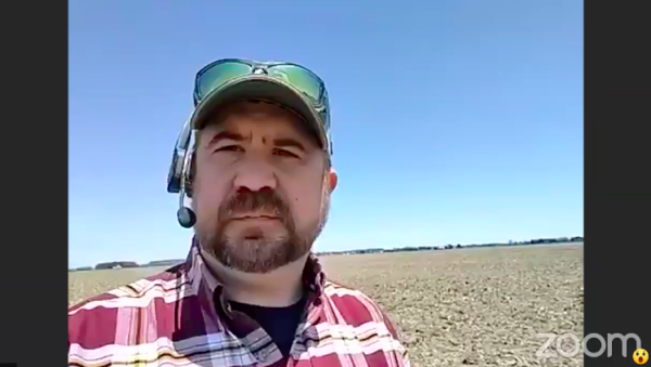 Planting soybeans with Farmer Eckel